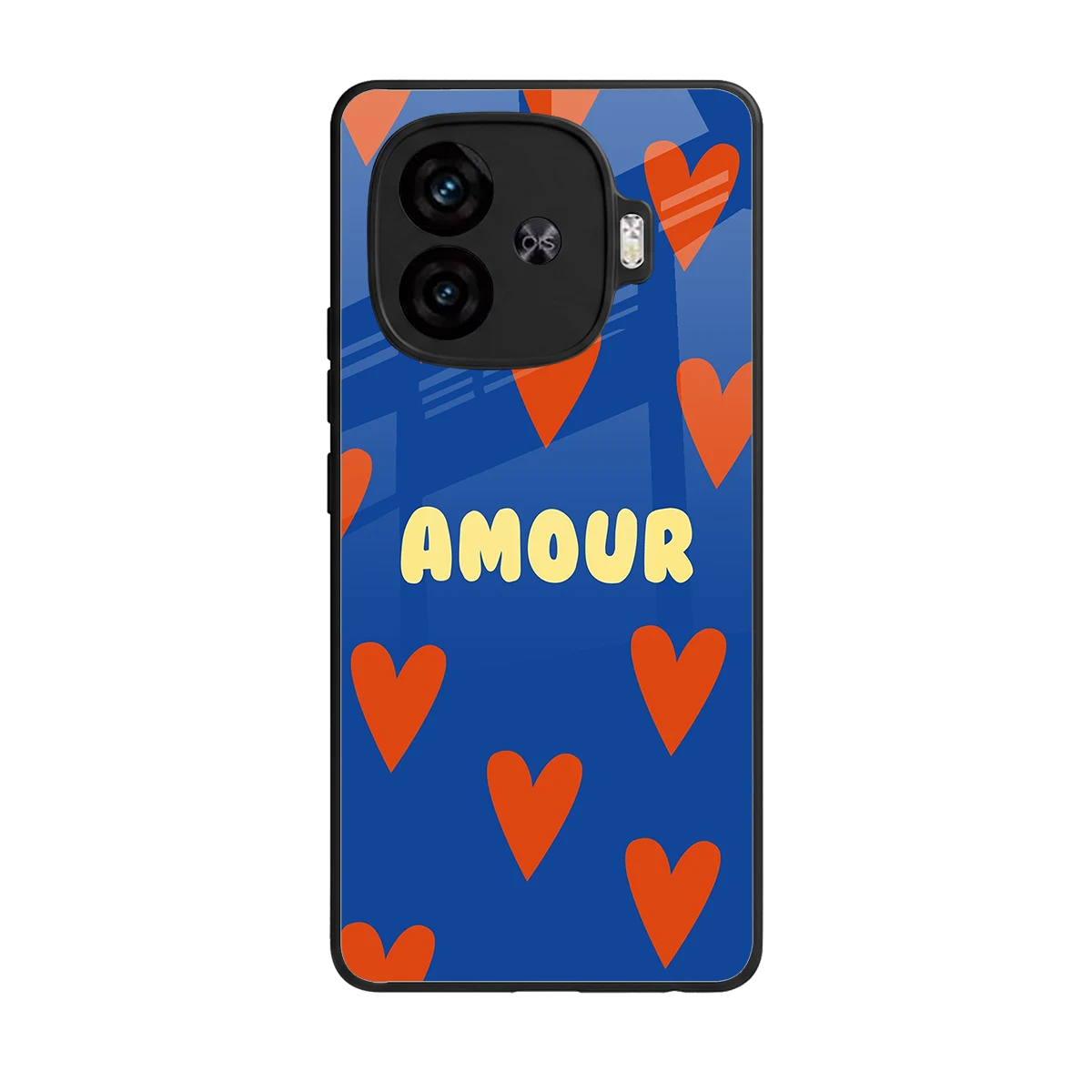 Amour Blue back phone cover | glass case for iqoo neo 10r 5g
