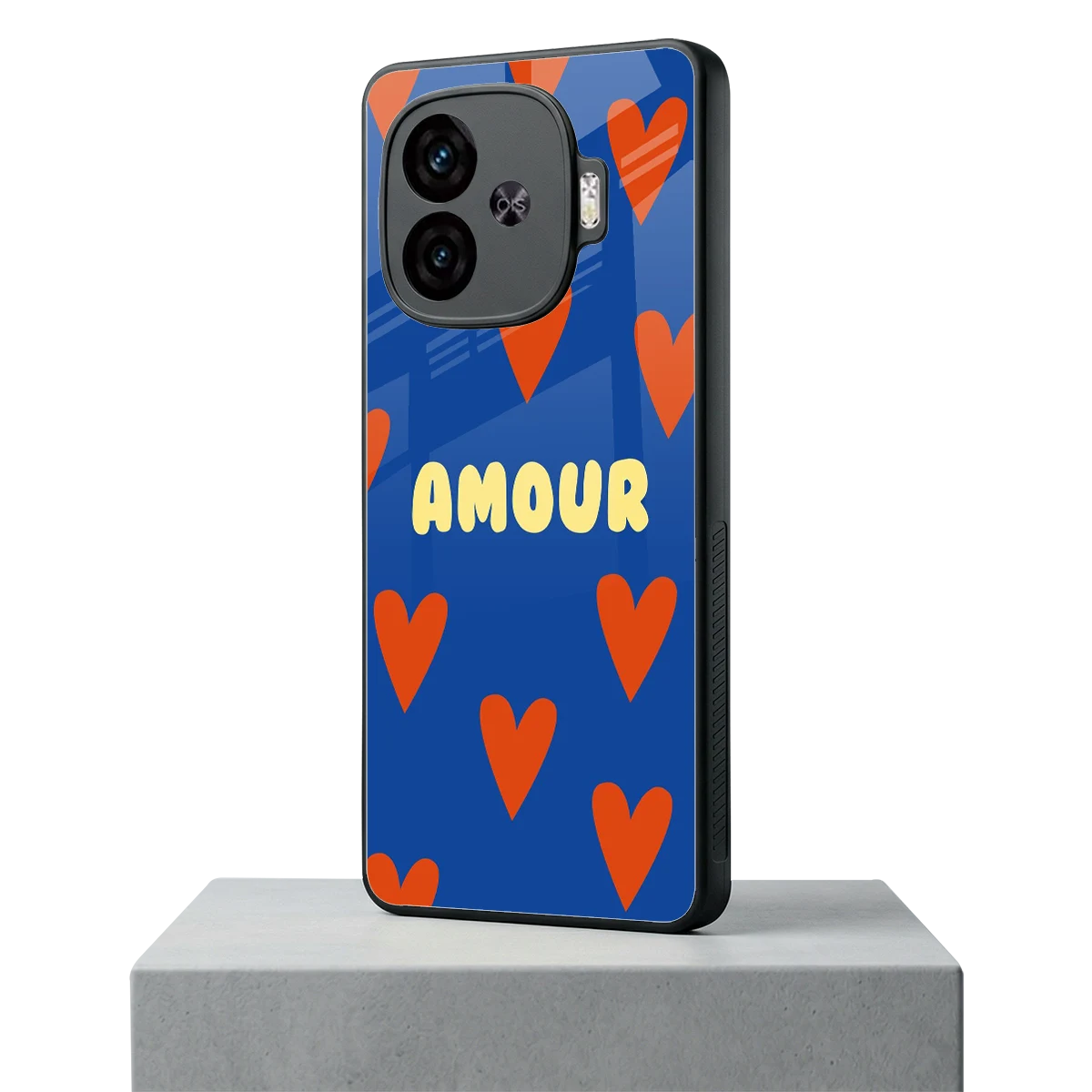 Amour Blue iqoo neo 10r 5g mobile cover | shockproof glass phone case