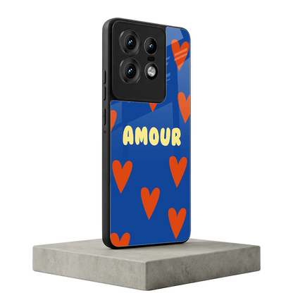 Amour Blue motorola edge 50 pro mobile cover | shockproof glass phone case