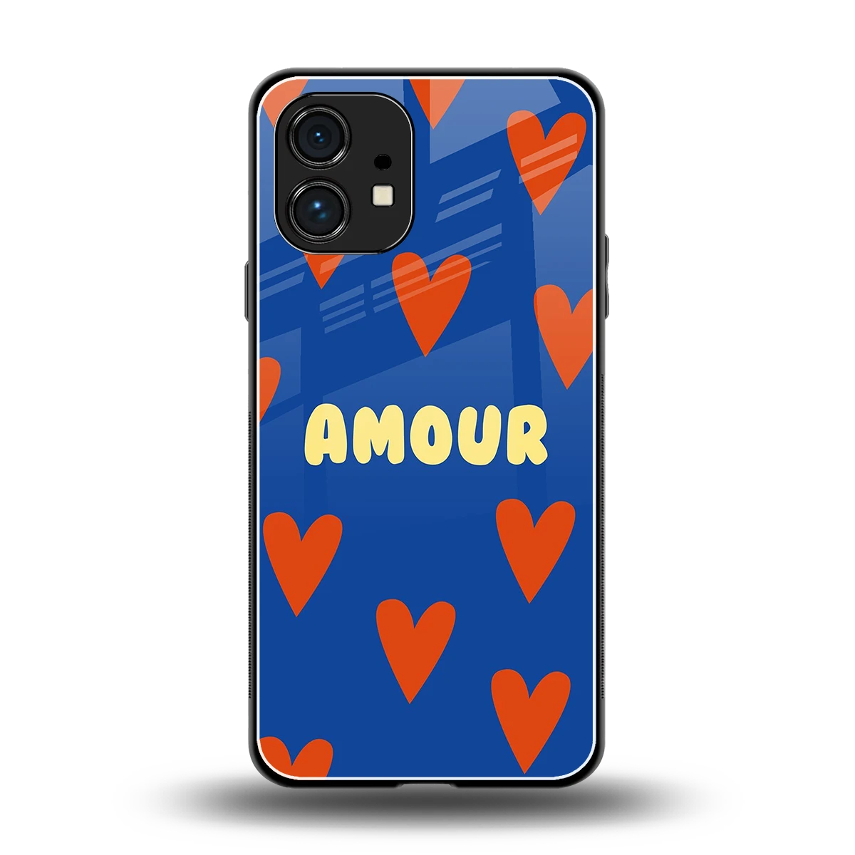 Amour Blue back phone cover | glass case for nothing phone 1
