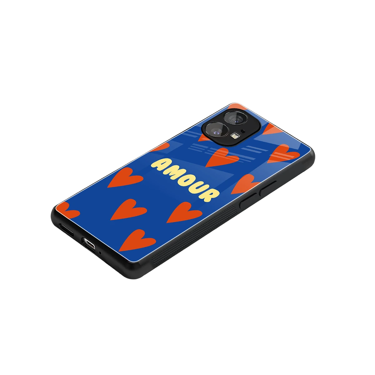 Amour Blue stylish phone case for nothing phone 1 | glossy glass and slim fit