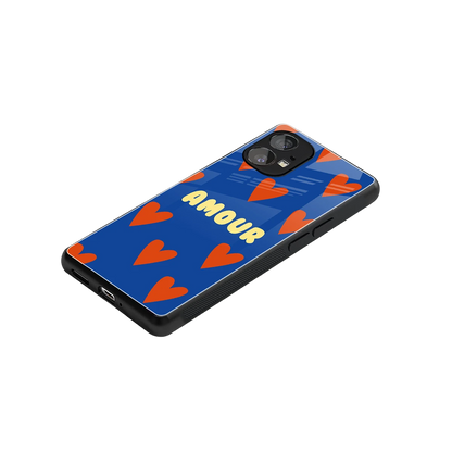 Amour Blue stylish phone case for nothing phone 1 | glossy glass and slim fit