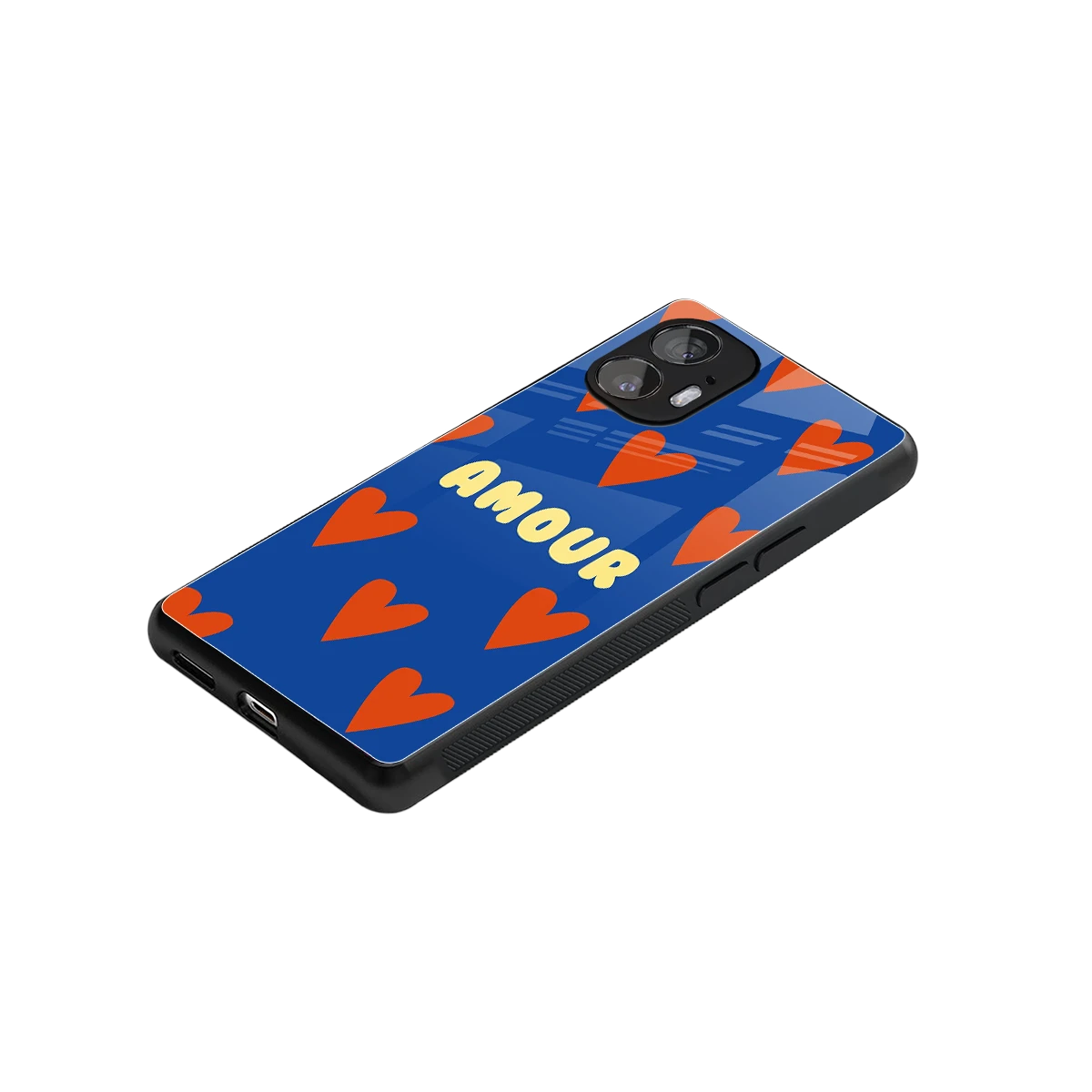 Amour Blue stylish phone case for nothing phone 2 | glossy glass and slim fit