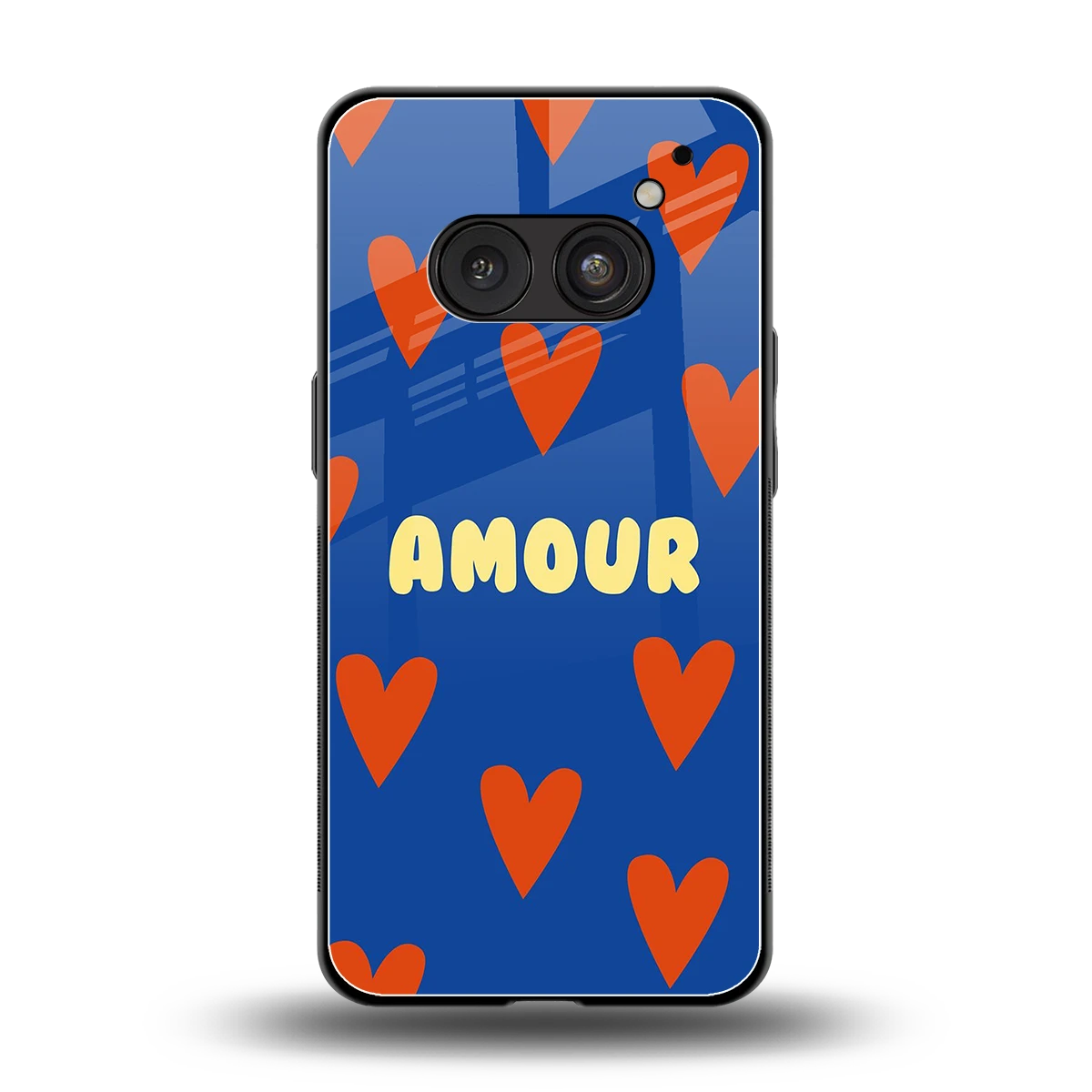 Amour Blue back phone cover | glass case for nothing phone 2a plus
