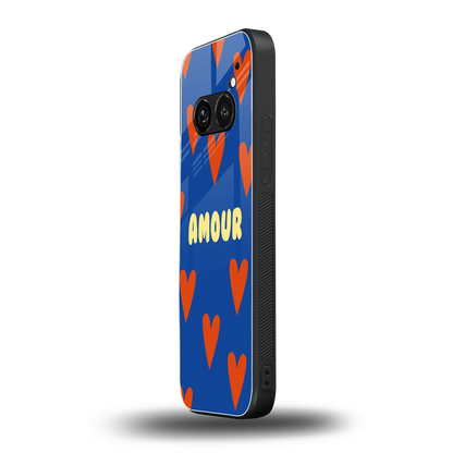 Amour Blue nothing phone 2a plus mobile cover | shockproof glass phone case