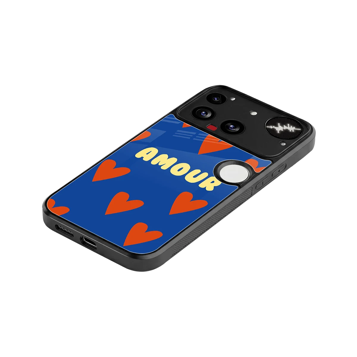 Amour Blue stylish phone case for nothing phone 3 | glossy glass and slim fit