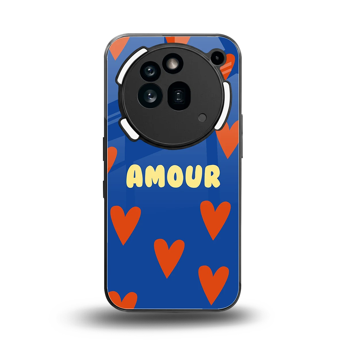 Amour Blue back phone cover | glass case for nothing phone 3a pro