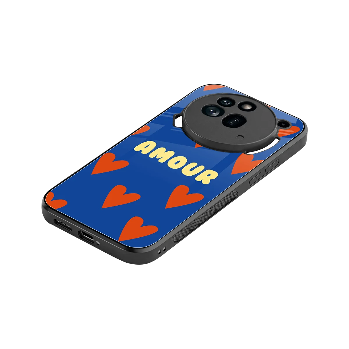 Amour Blue stylish phone case for nothing phone 3a pro | glossy glass and slim fit