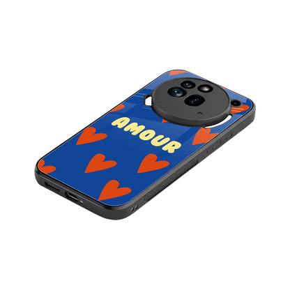 Amour Blue stylish phone case for nothing phone 3a pro | glossy glass and slim fit