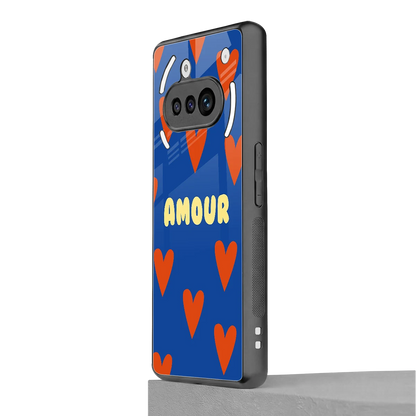 Amour Blue nothing phone 3a mobile cover | shockproof glass phone case