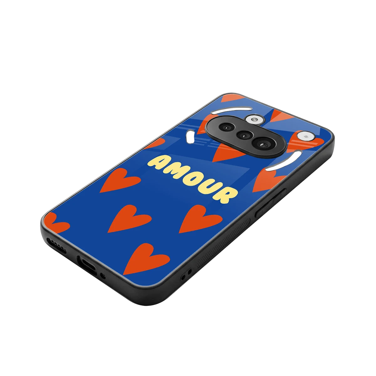 Amour Blue stylish phone case for nothing phone 3a | glossy glass and slim fit