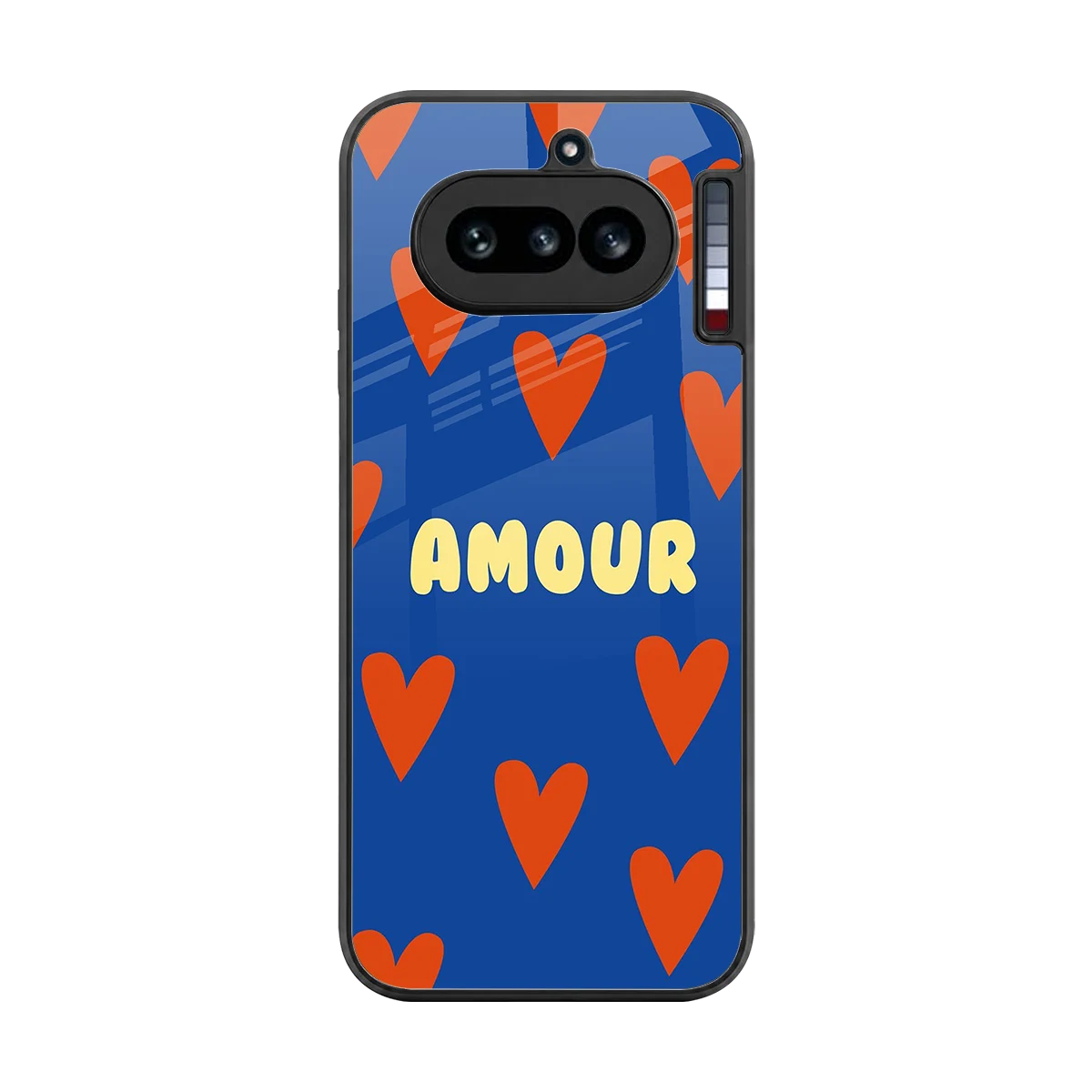 Amour Blue back phone cover | glass case for nothing phone 4a