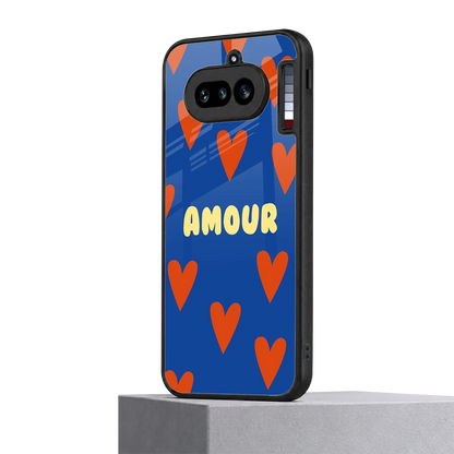 Amour Blue nothing phone 4a mobile cover | shockproof glass phone case