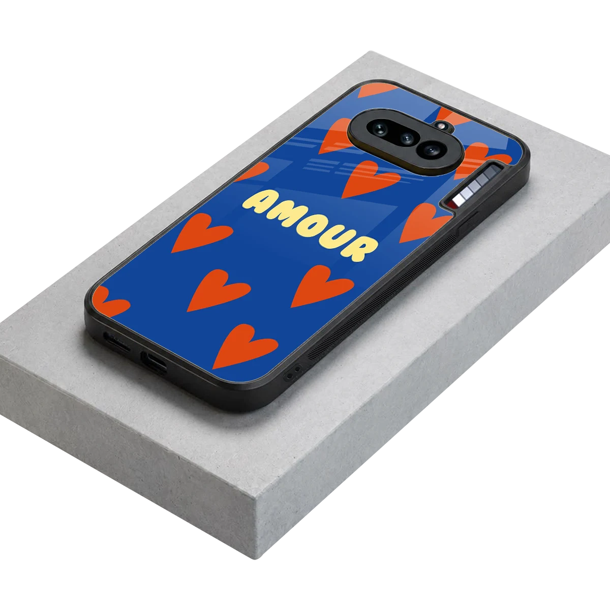 Amour Blue stylish phone case for nothing phone 4a | glossy glass and slim fit