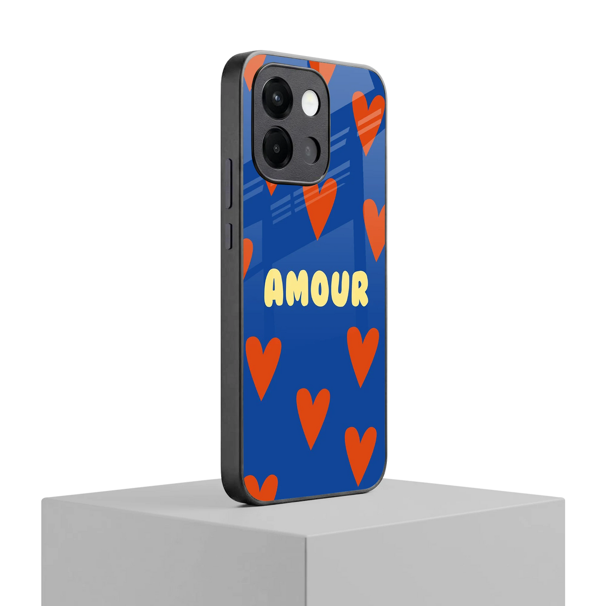 Amour Blue oneplus 13s mobile cover | shockproof glass phone case