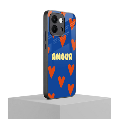 Amour Blue oneplus 13s mobile cover | shockproof glass phone case