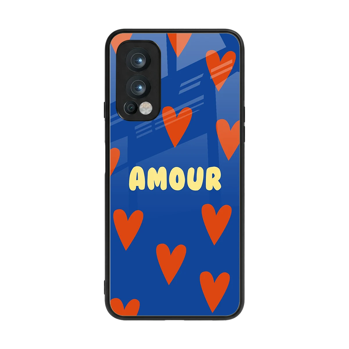 Amour Blue back phone cover | glass case for oneplus nord 2