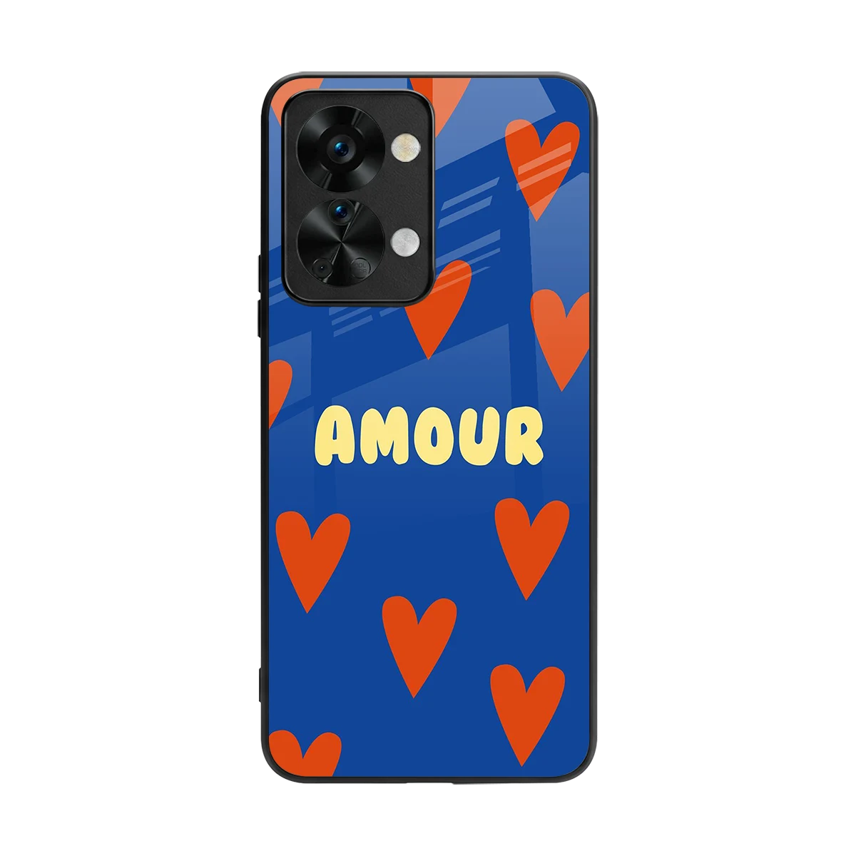 Amour Blue back phone cover | glass case for oneplus nord 2t