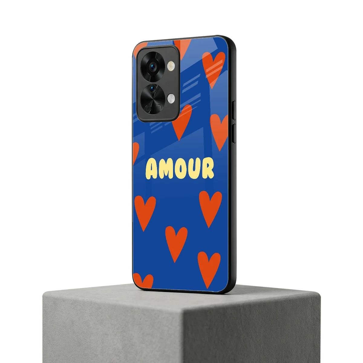 Amour Blue oneplus nord 2t mobile cover | shockproof glass phone case