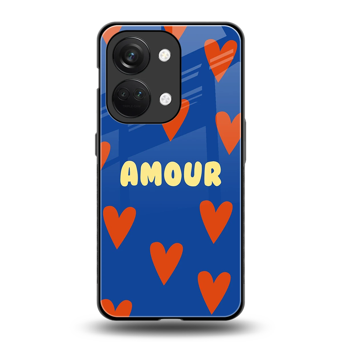 Amour Blue back phone cover | glass case for oneplus nord 3