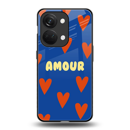 Amour Blue back phone cover | glass case for oneplus nord 3