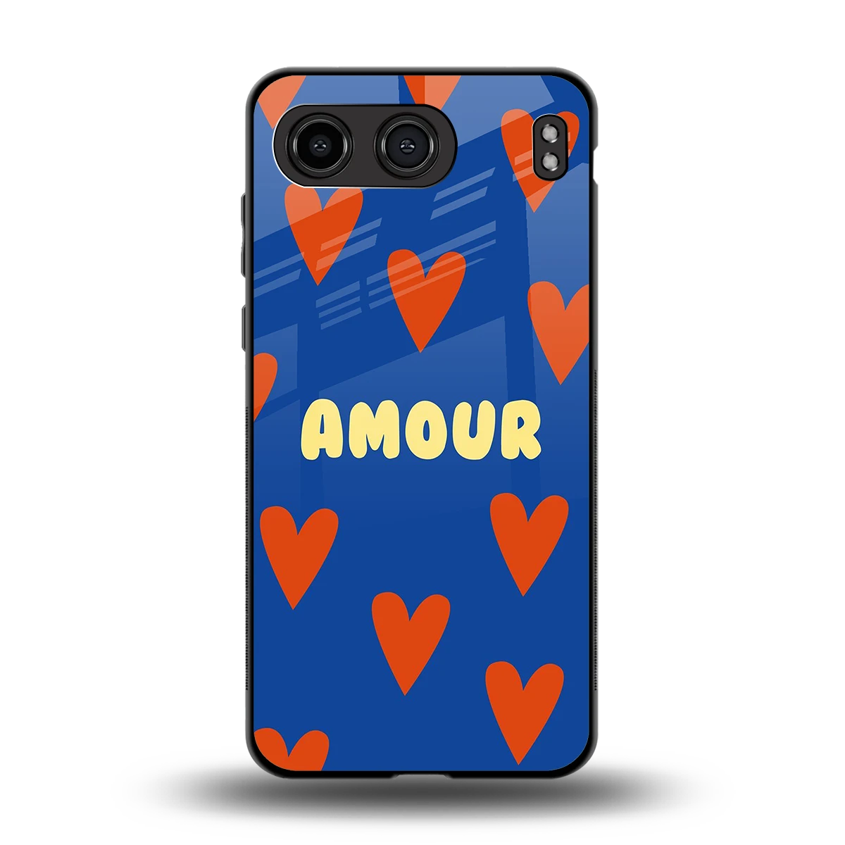 Amour Blue back phone cover | glass case for oneplus nord 4