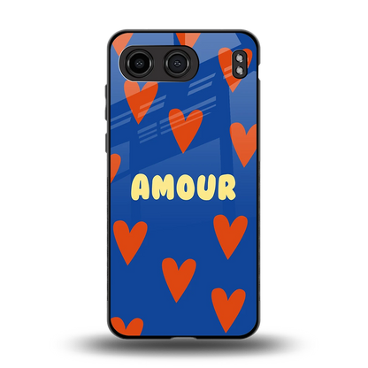 Amour Blue back phone cover | glass case for oneplus nord 4