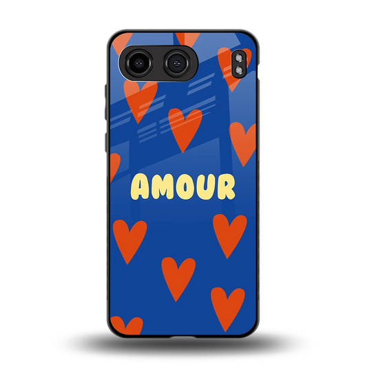 Amour Blue back phone cover | glass case for oneplus nord 4