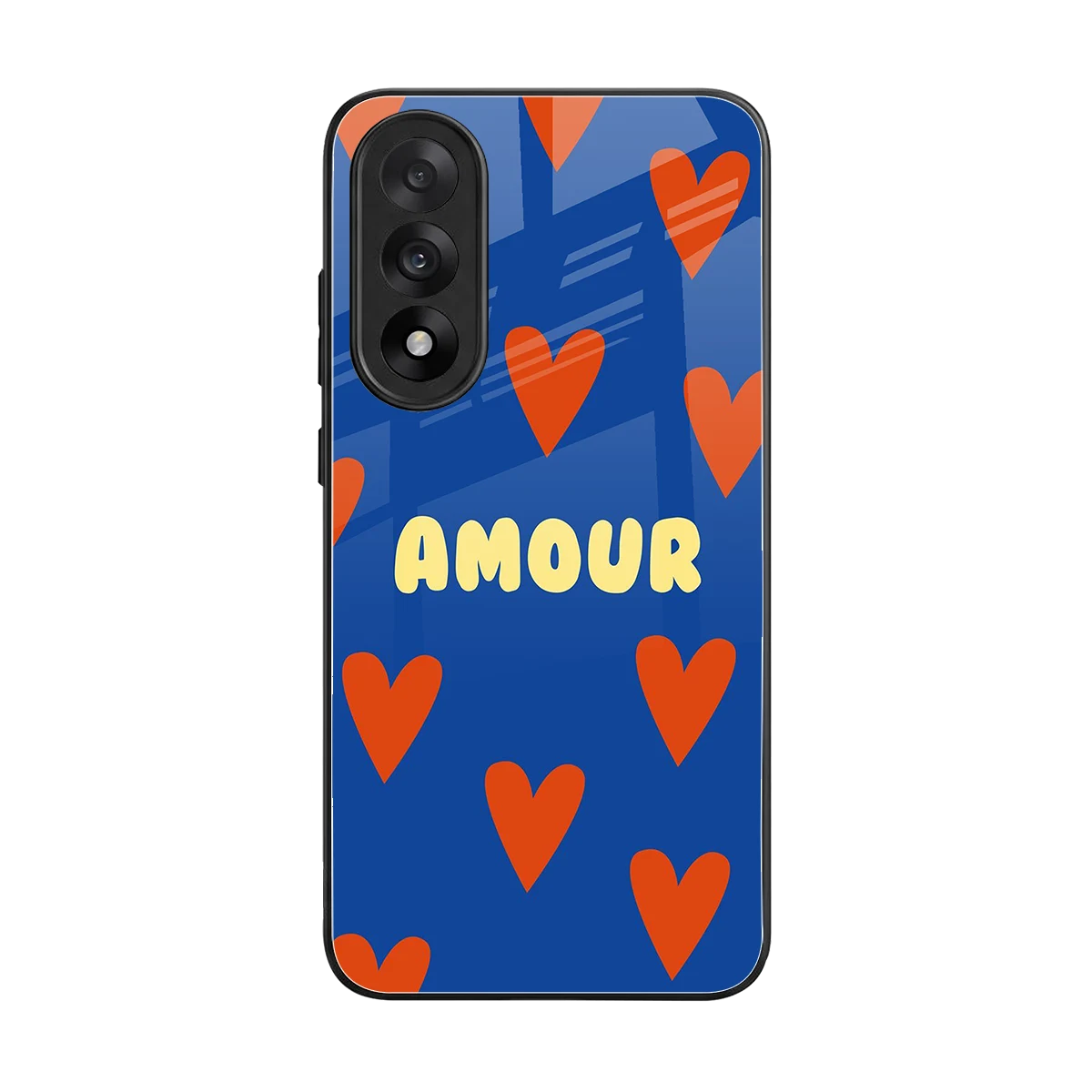 Amour Blue back phone cover | glass case for oneplus nord 5