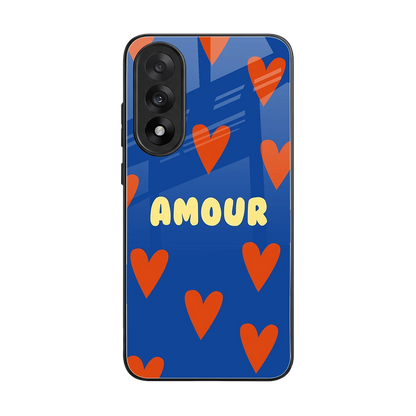 Amour Blue back phone cover | glass case for oneplus nord 5