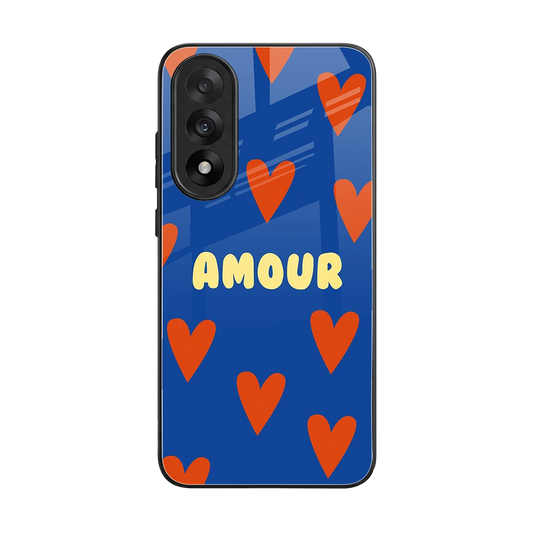 Amour Blue back phone cover | glass case for oneplus nord 5