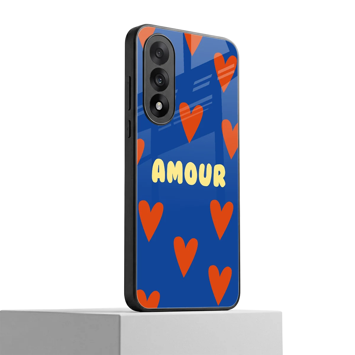 Amour Blue oneplus nord 5 mobile cover | shockproof glass phone case