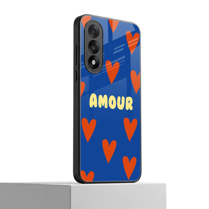 Amour Blue oneplus nord 5 mobile cover | shockproof glass phone case