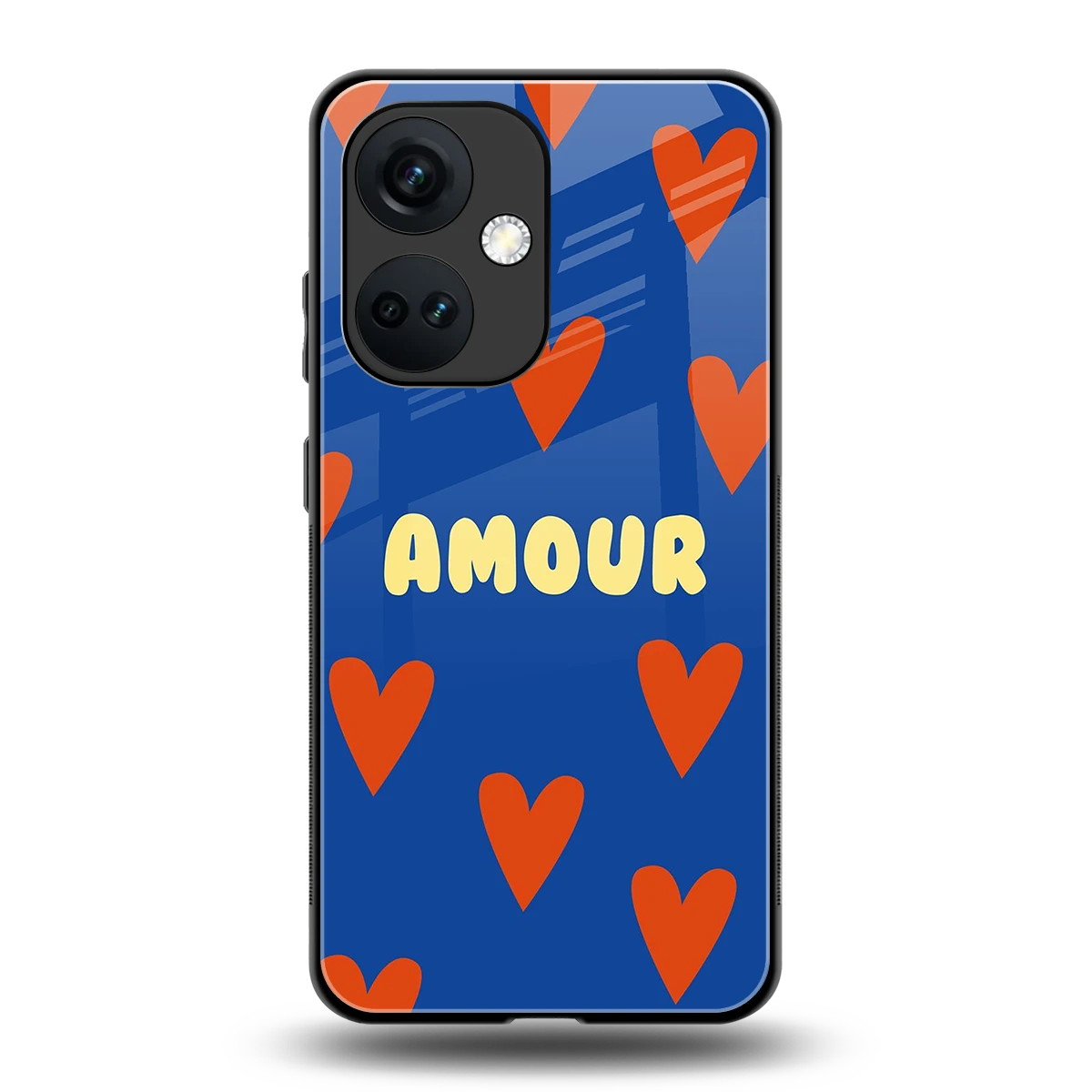 Amour Blue back phone cover | glass case for oneplus nord ce 3