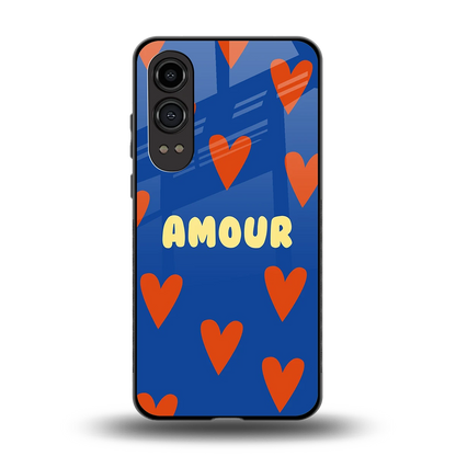 Amour Blue back phone cover | glass case for oneplus nord ce 4 lite