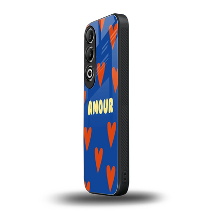 Amour Blue oneplus nord ce 4 mobile cover | shockproof glass phone case