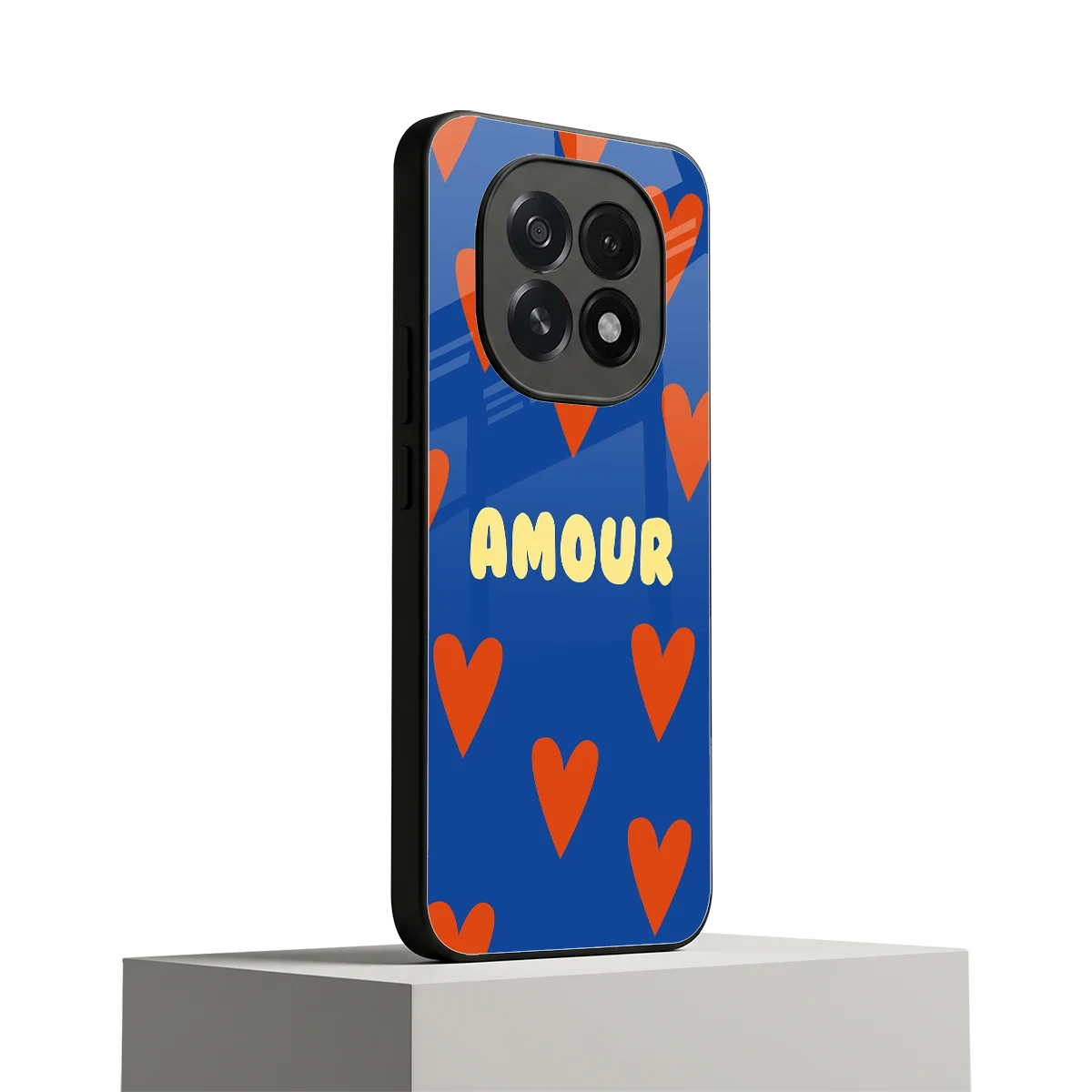 Amour Blue oppo f29 5g mobile cover | shockproof glass phone case