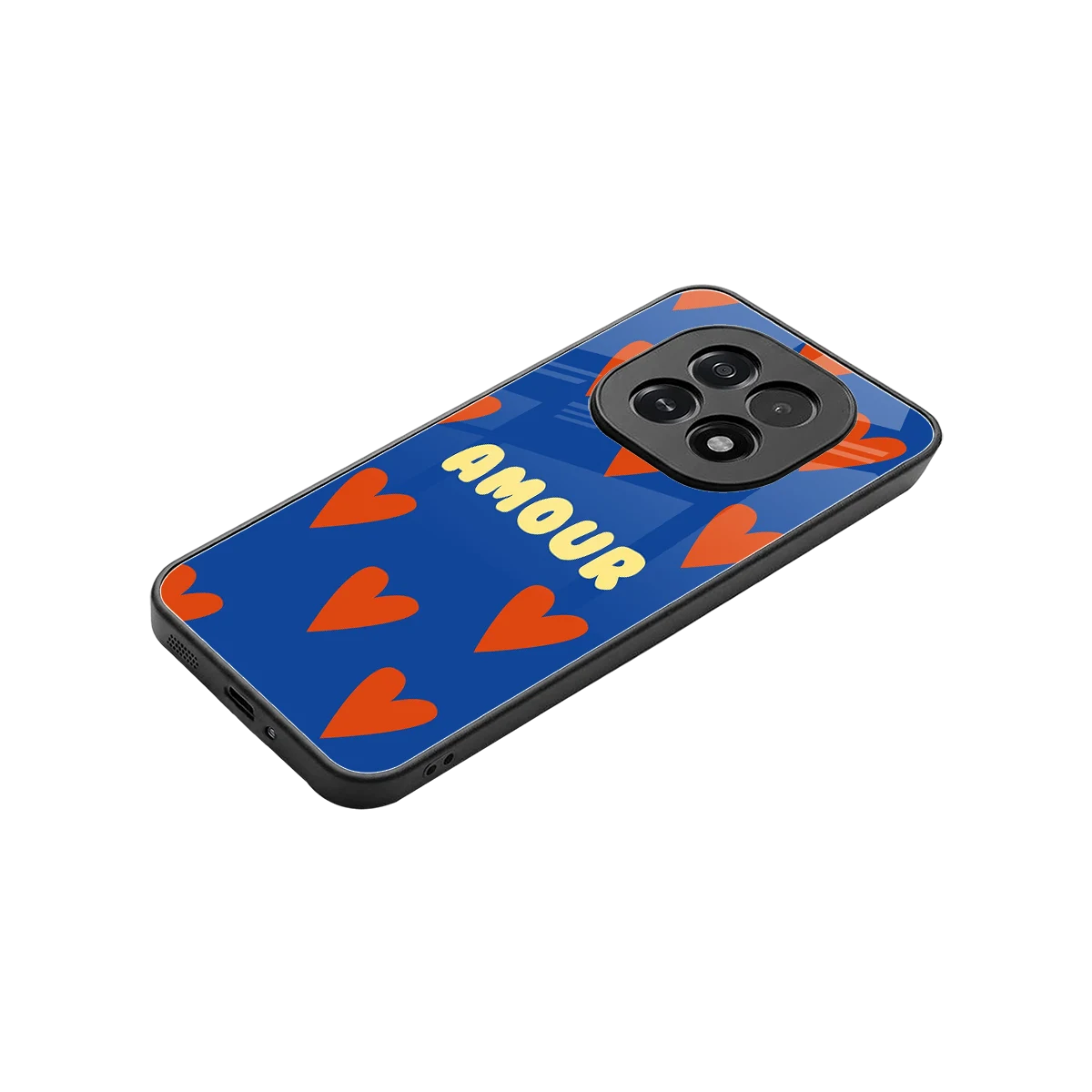 Amour Blue stylish phone case for oppo f29 5g | glossy glass and slim fit