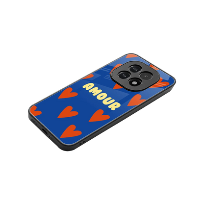 Amour Blue stylish phone case for oppo f29 5g | glossy glass and slim fit