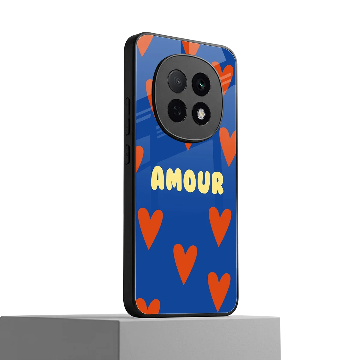 Amour Blue oppo f29 pro 5g mobile cover | shockproof glass phone case