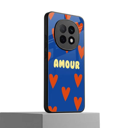 Amour Blue oppo f29 pro 5g mobile cover | shockproof glass phone case