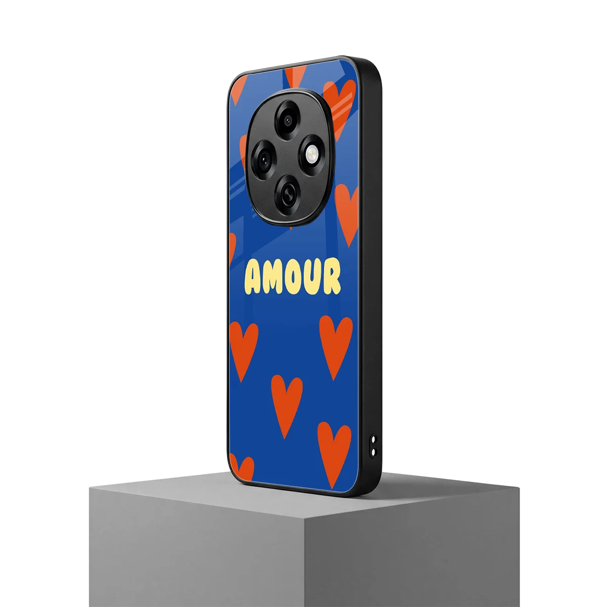 Amour Blue oppo f31 pro 5g mobile cover | shockproof glass phone case