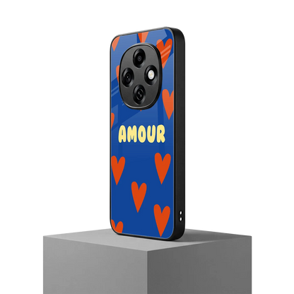 Amour Blue oppo f31 pro 5g mobile cover | shockproof glass phone case