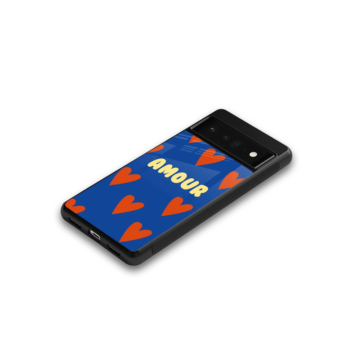 Amour Blue google pixel 6 pro mobile cover | shockproof glass phone case