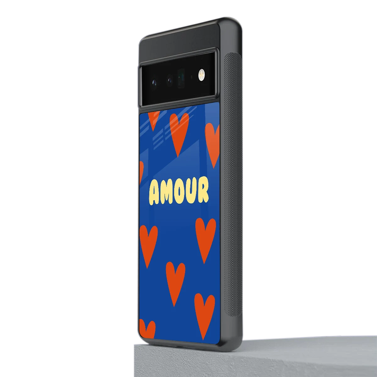 Amour Blue stylish phone case for google pixel 6 pro | glossy glass and slim fit