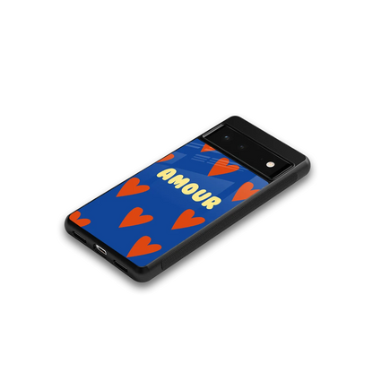 Amour Blue google pixel 6 mobile cover | shockproof glass phone case