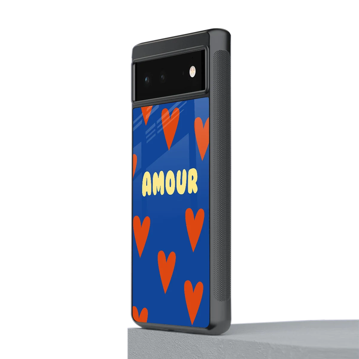 Amour Blue stylish phone case for google pixel 6 | glossy glass and slim fit
