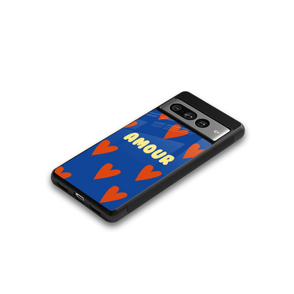 Amour Blue google pixel 7 pro mobile cover | shockproof glass phone case