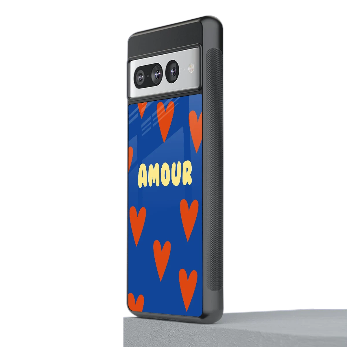 Amour Blue stylish phone case for google pixel 7 pro | glossy glass and slim fit