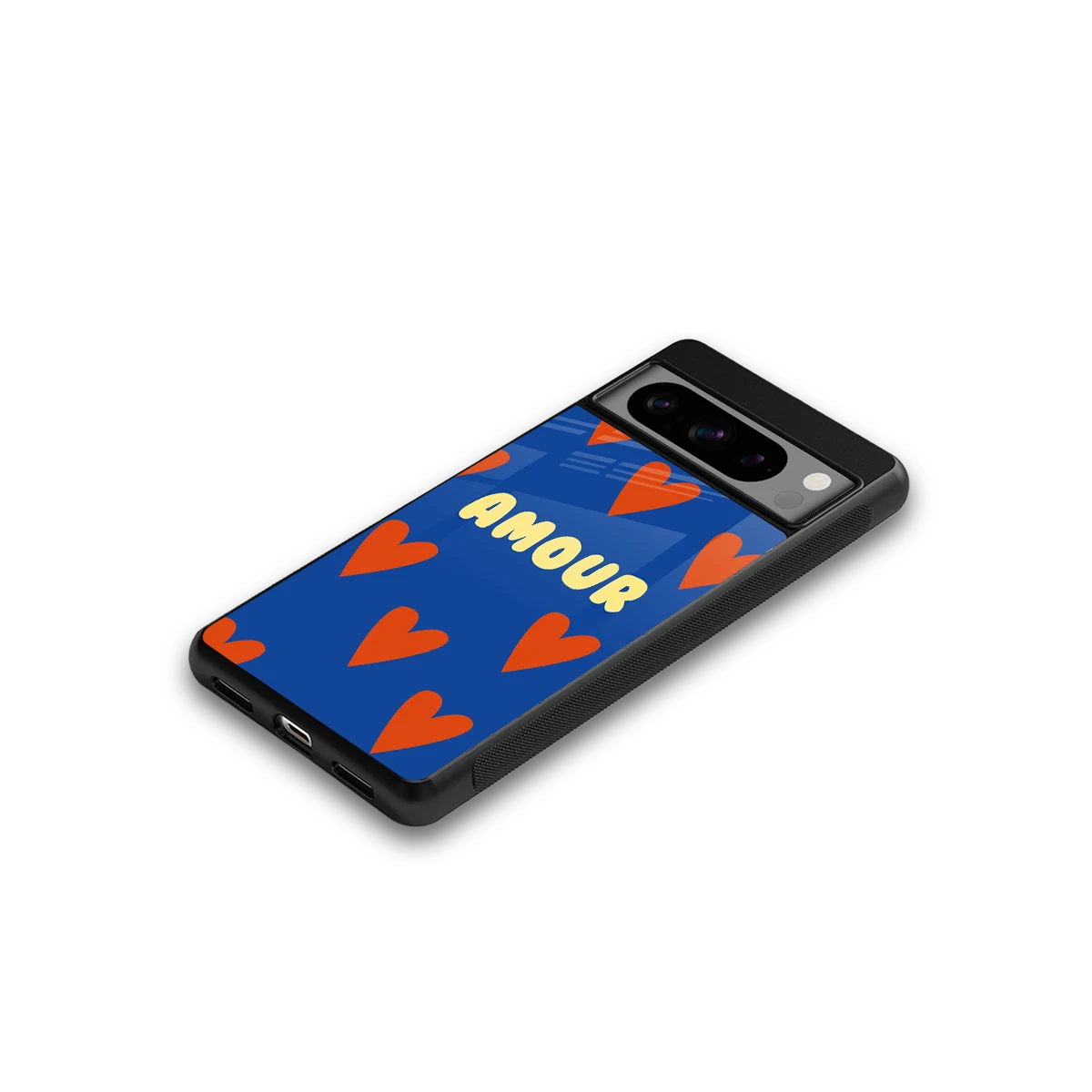 Amour Blue google pixel 8 pro mobile cover | shockproof glass phone case